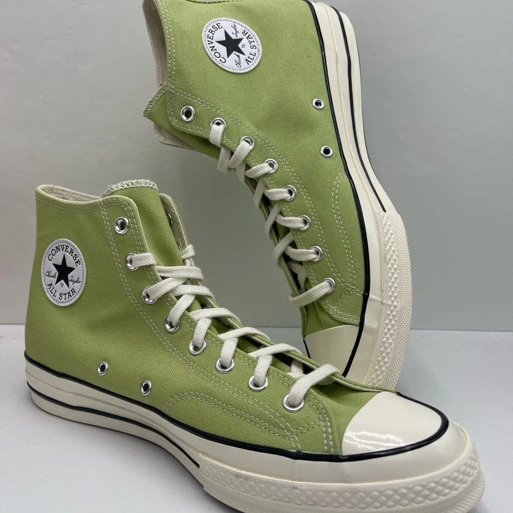 Converse Men’s A04585C CHUCK 70 HI VITALITY GREEN/EGRET/BLCK High Tops Sneakers